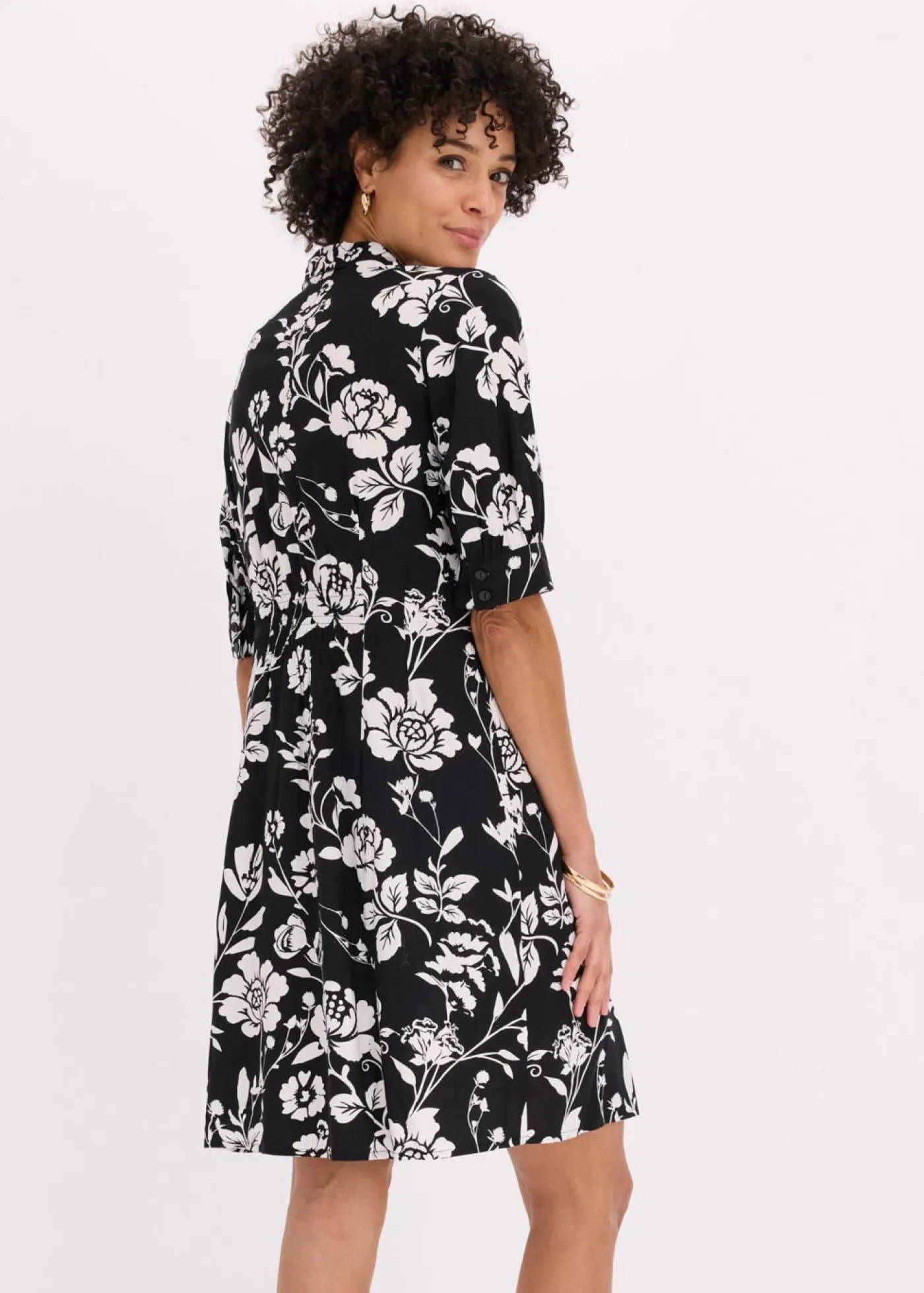 Mujer bonprix bonprix Vestido camisero de viscosa fluida