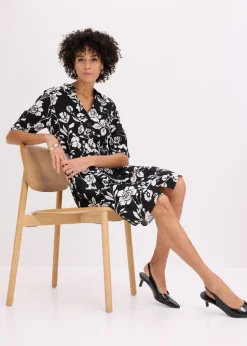 Mujer bonprix bonprix Vestido camisero de viscosa fluida