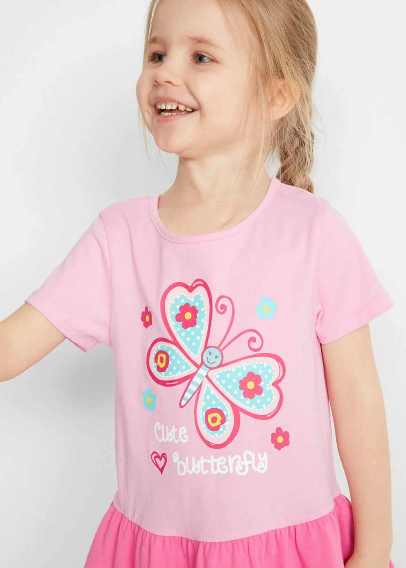 Niños bonprix bonprix Vestido camisero y vestido para muñeca (2 piezas) de algodón orgánico puro