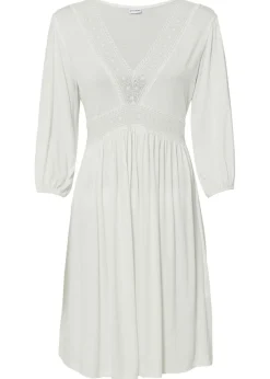 bonprix bonprix Vestidos>Vestido con encaje Blanco