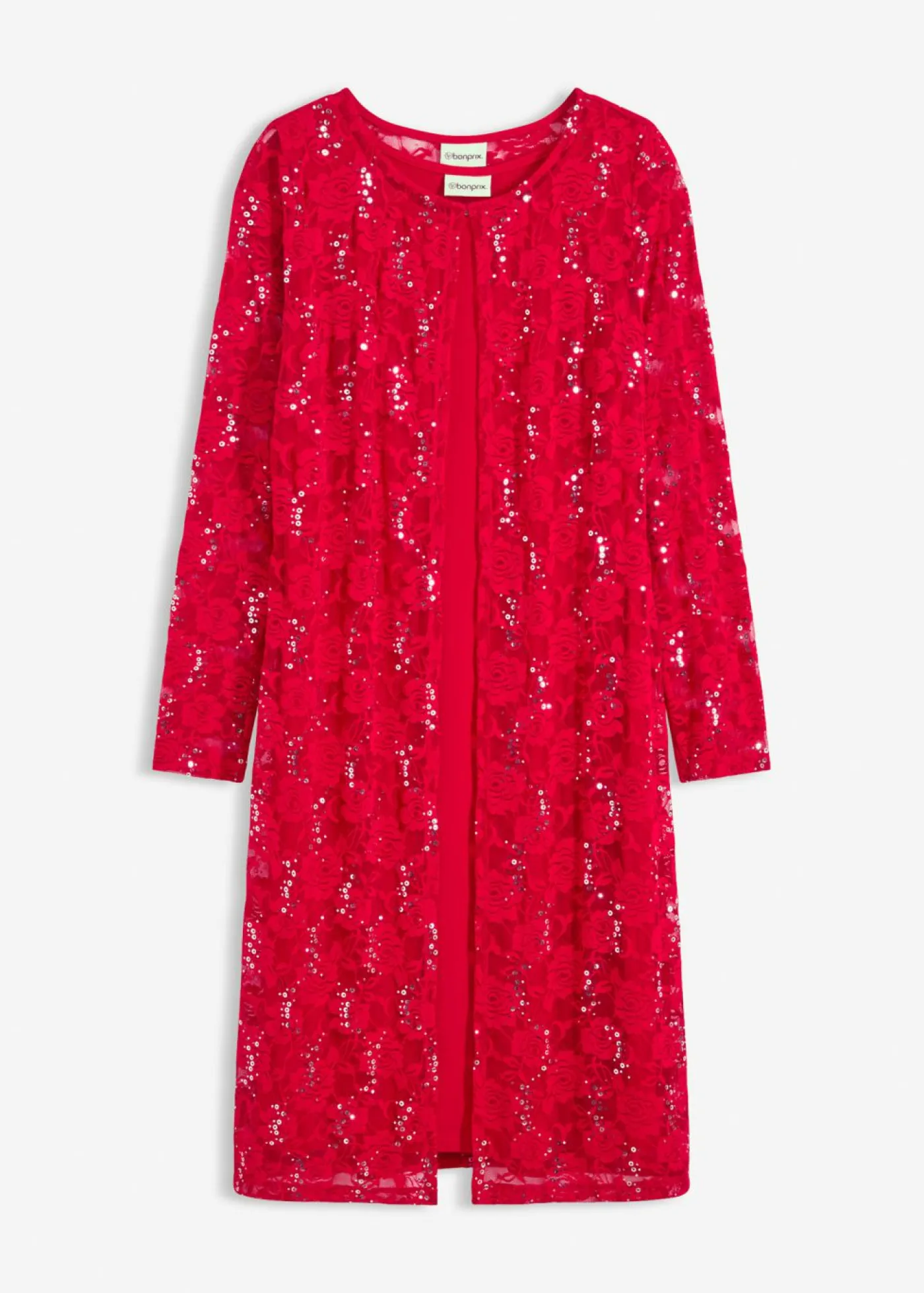 Mujer bonprix bonprix Vestido con encaje (2 piezas)