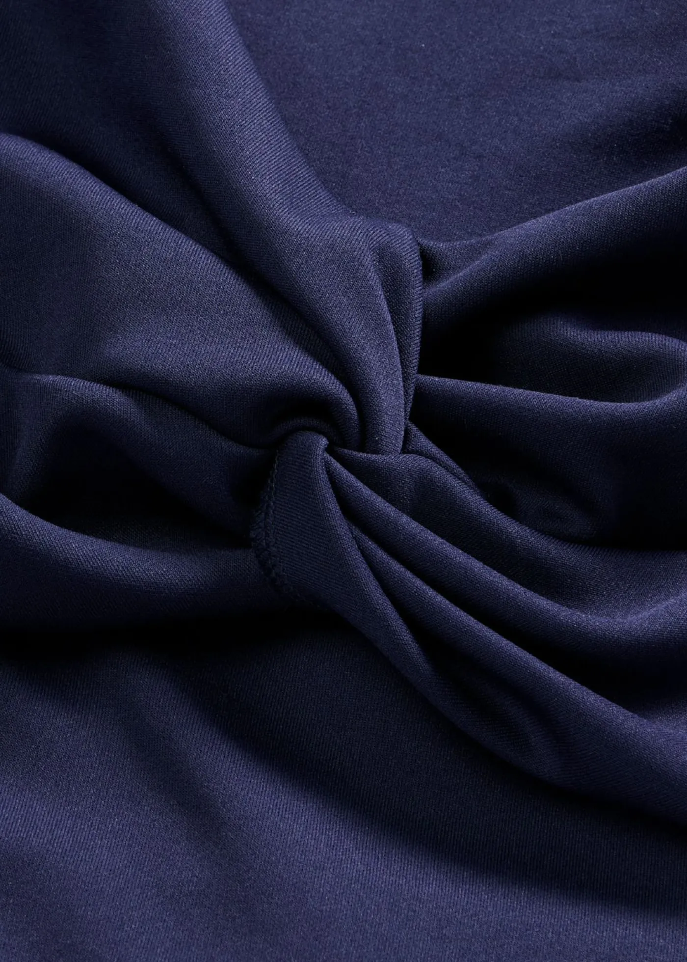 bonprix bonprix Vestidos|Ropa Elegante>Vestido con escote bañera y detalle de nudo Azul marino-blanco