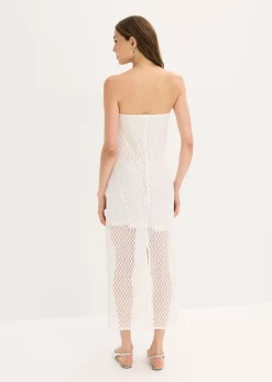 Mujer bonprix bonprix Vestido con hombros al descubierto y encaje