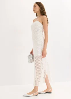 Mujer bonprix bonprix Vestido con hombros al descubierto y encaje