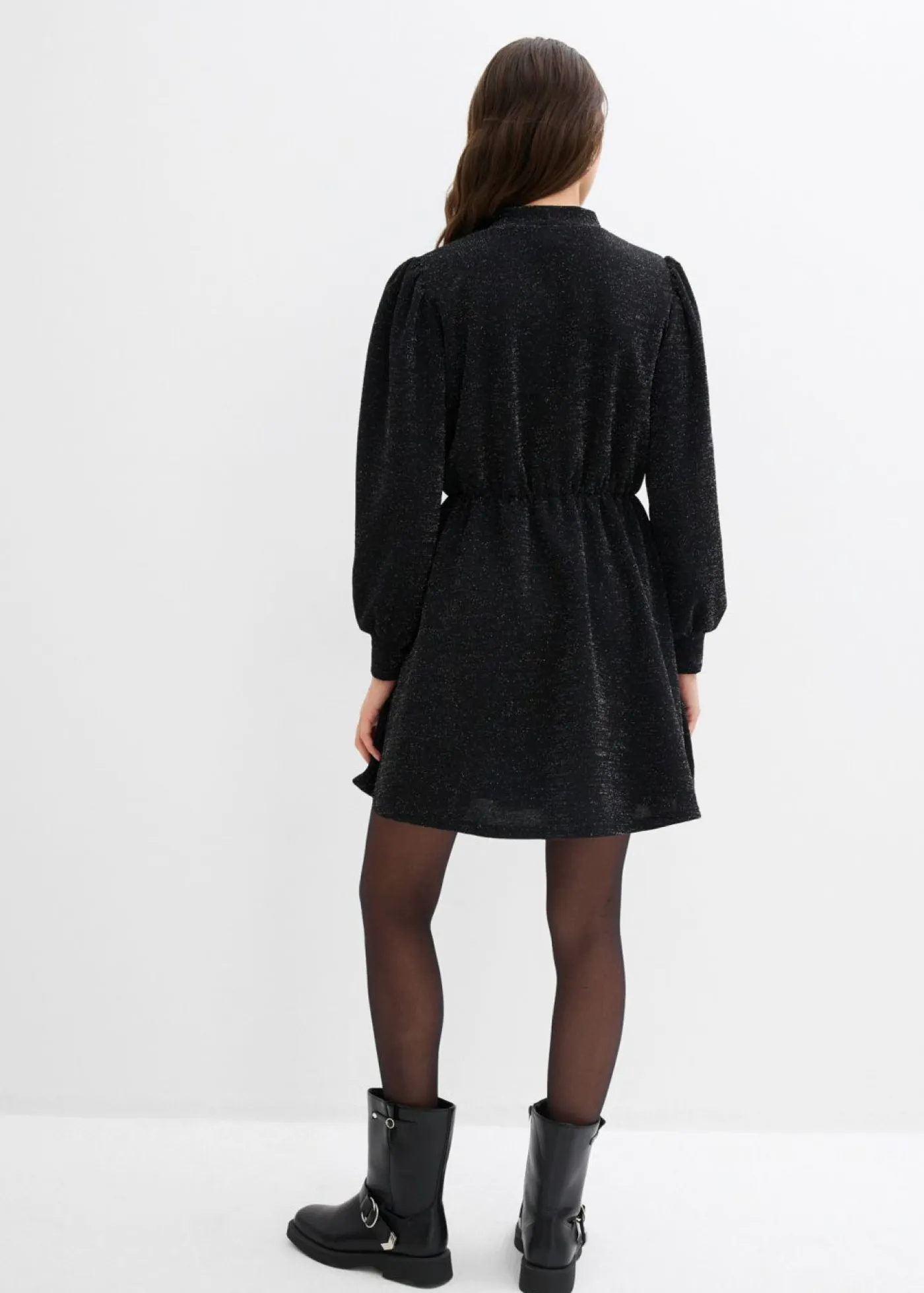 Mujer bonprix bonprix Vestido con purpurina de tejido interlock resistente