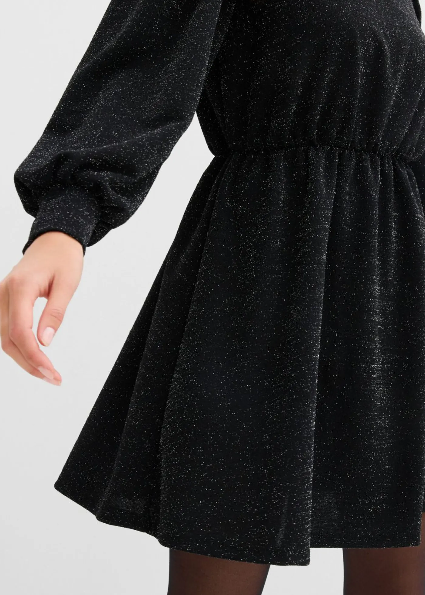 Mujer bonprix bonprix Vestido con purpurina de tejido interlock resistente