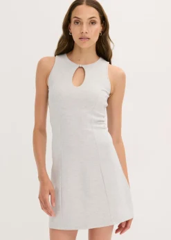 Mujer bonprix bonprix Vestido corto con botón decorativo