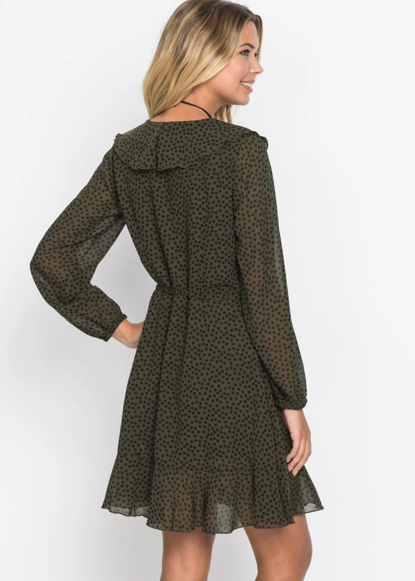 Mujer bonprix bonprix Vestido corto con efecto cruzado