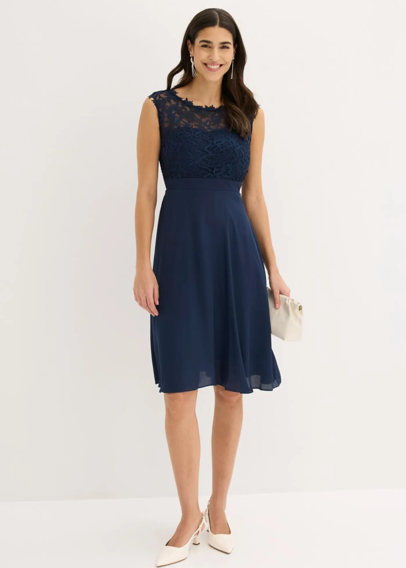 Mujer bonprix bonprix Vestido corto con encaje