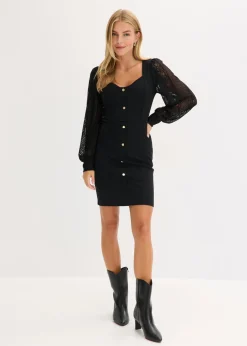 Mujer bonprix bonprix Vestido corto con escote pronunciado