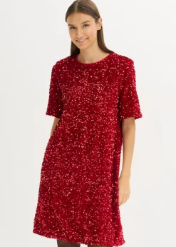 Mujer bonprix bonprix Vestido corto con lentejuelas