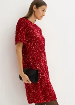 Mujer bonprix bonprix Vestido corto con lentejuelas