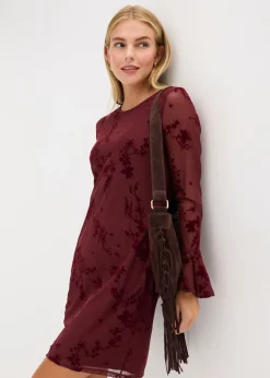 Mujer bonprix bonprix Vestido corto con malla