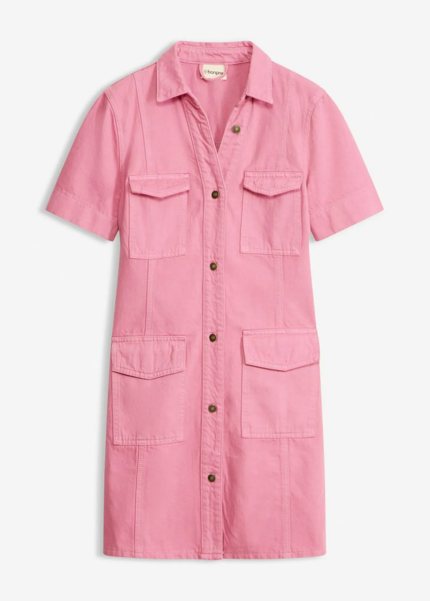 bonprix bonprix Vestidos|Novedades>Vestido corto de algodón puro Malva