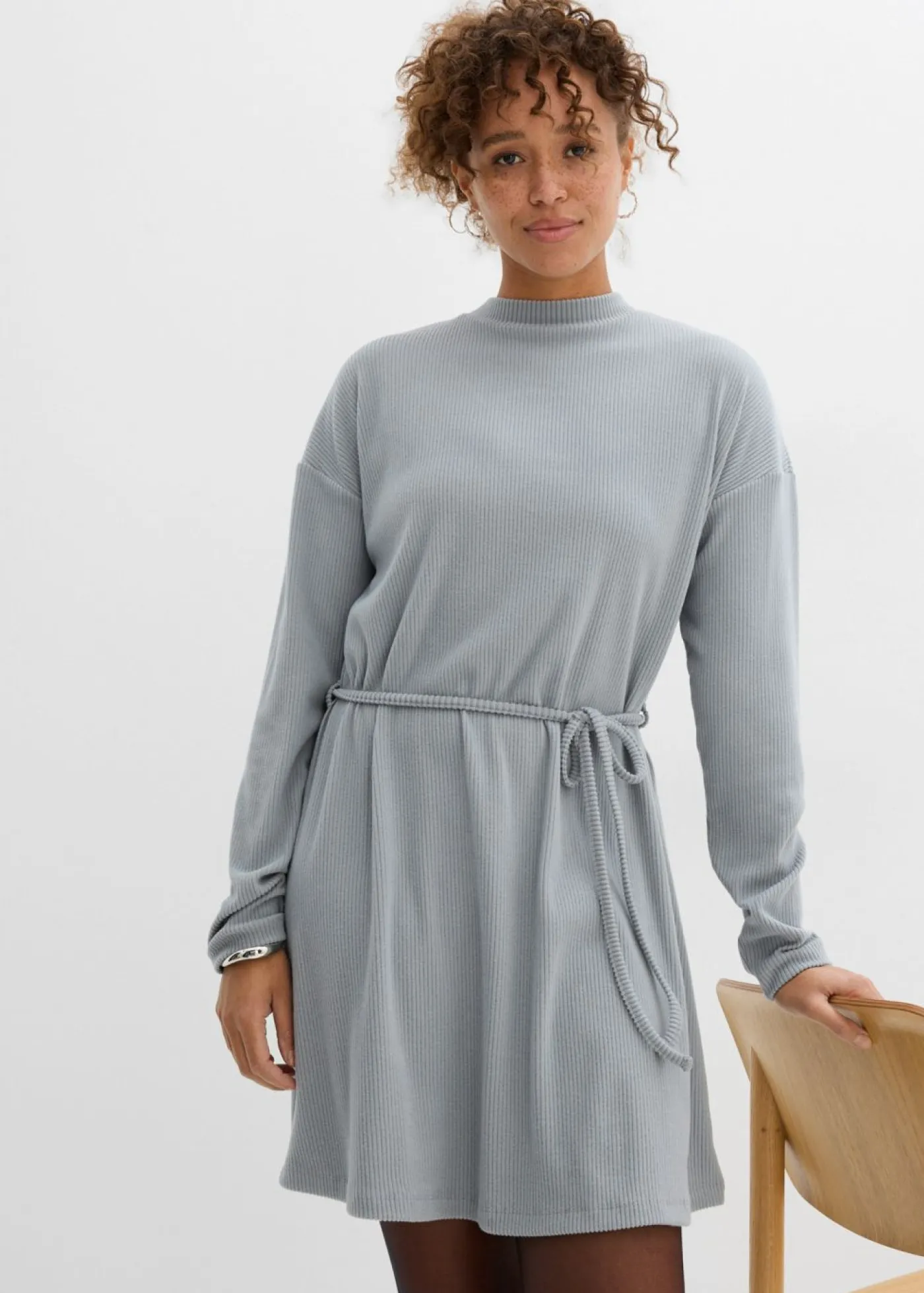 Mujer bonprix bonprix Vestido corto de canalé