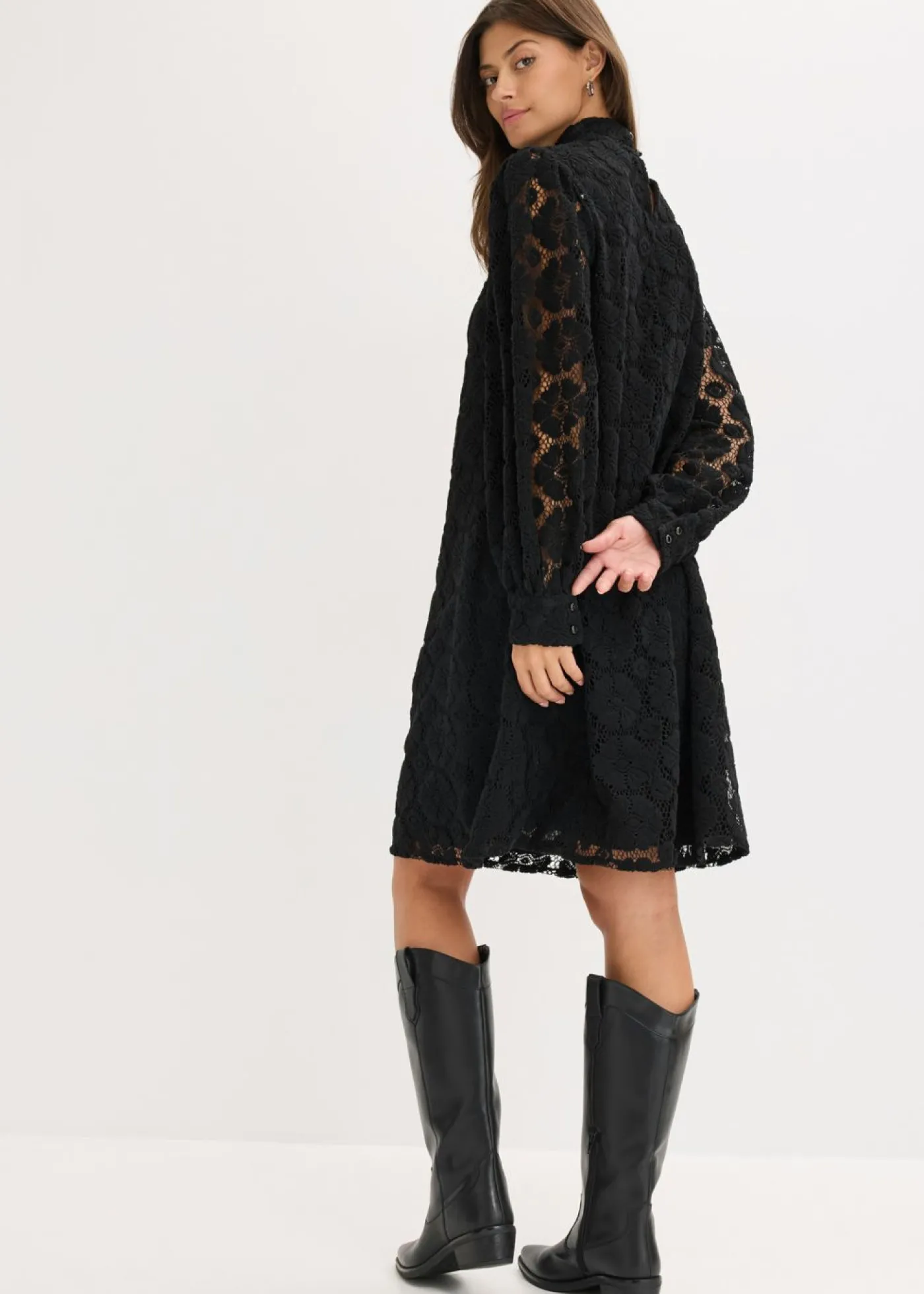 Mujer bonprix bonprix Vestido corto de encaje