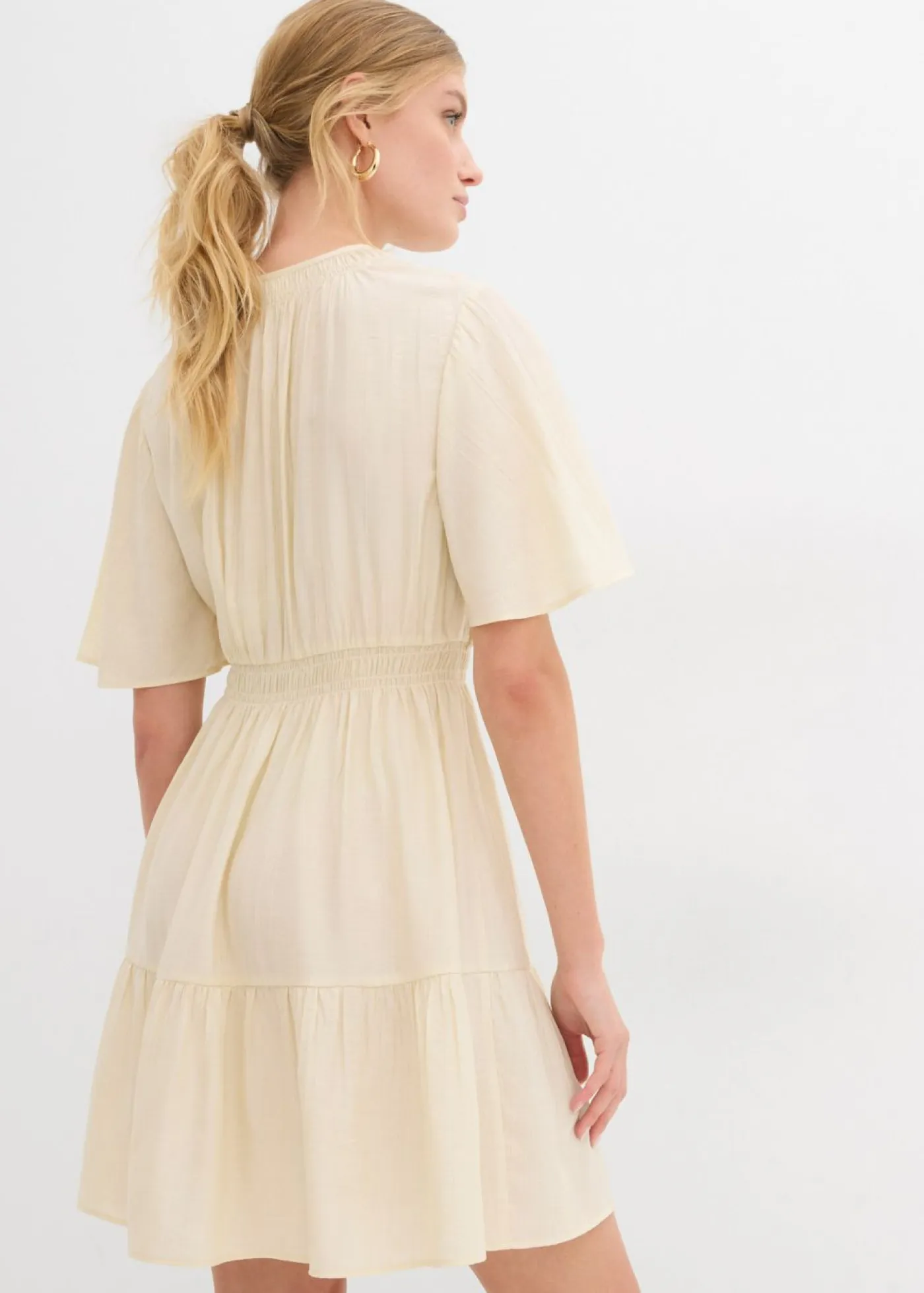 Mujer bonprix bonprix Vestido corto de mezcla de viscosa fluida