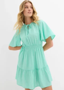 Mujer bonprix bonprix Vestido corto de mezcla de viscosa fluida