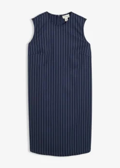 Mujer bonprix bonprix Vestido corto de mezcla de viscosa con raya diplomática