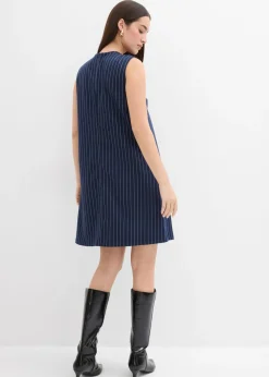 Mujer bonprix bonprix Vestido corto de mezcla de viscosa con raya diplomática