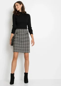 Mujer bonprix bonprix Vestido corto de mezcla de viscosa fluida