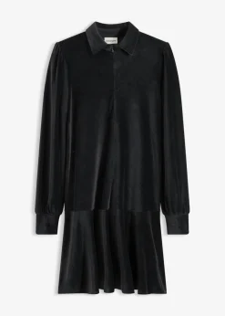 bonprix bonprix Vestidos>Vestido corto de pana Negro