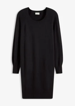 bonprix bonprix Vestidos|Ropa De Punto>Vestido corto de punto Negro