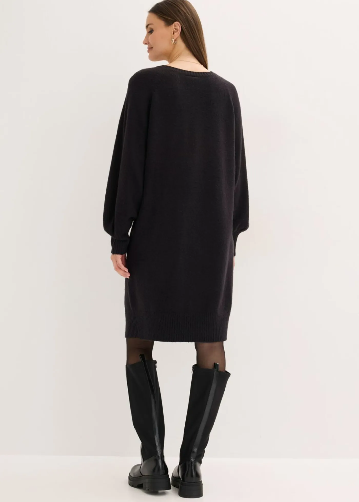 bonprix bonprix Vestidos|Ropa De Punto>Vestido corto de punto Negro