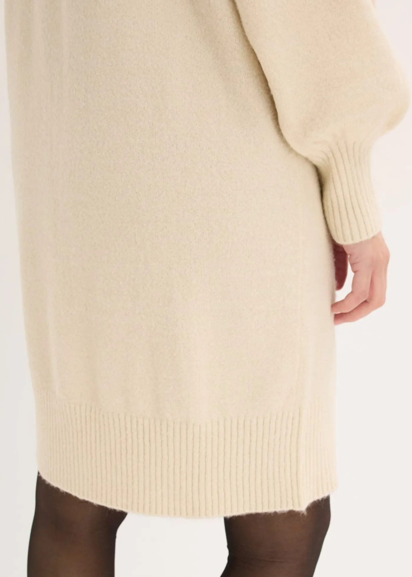 bonprix bonprix Vestidos|Ropa De Punto>Vestido corto de punto Arena claro