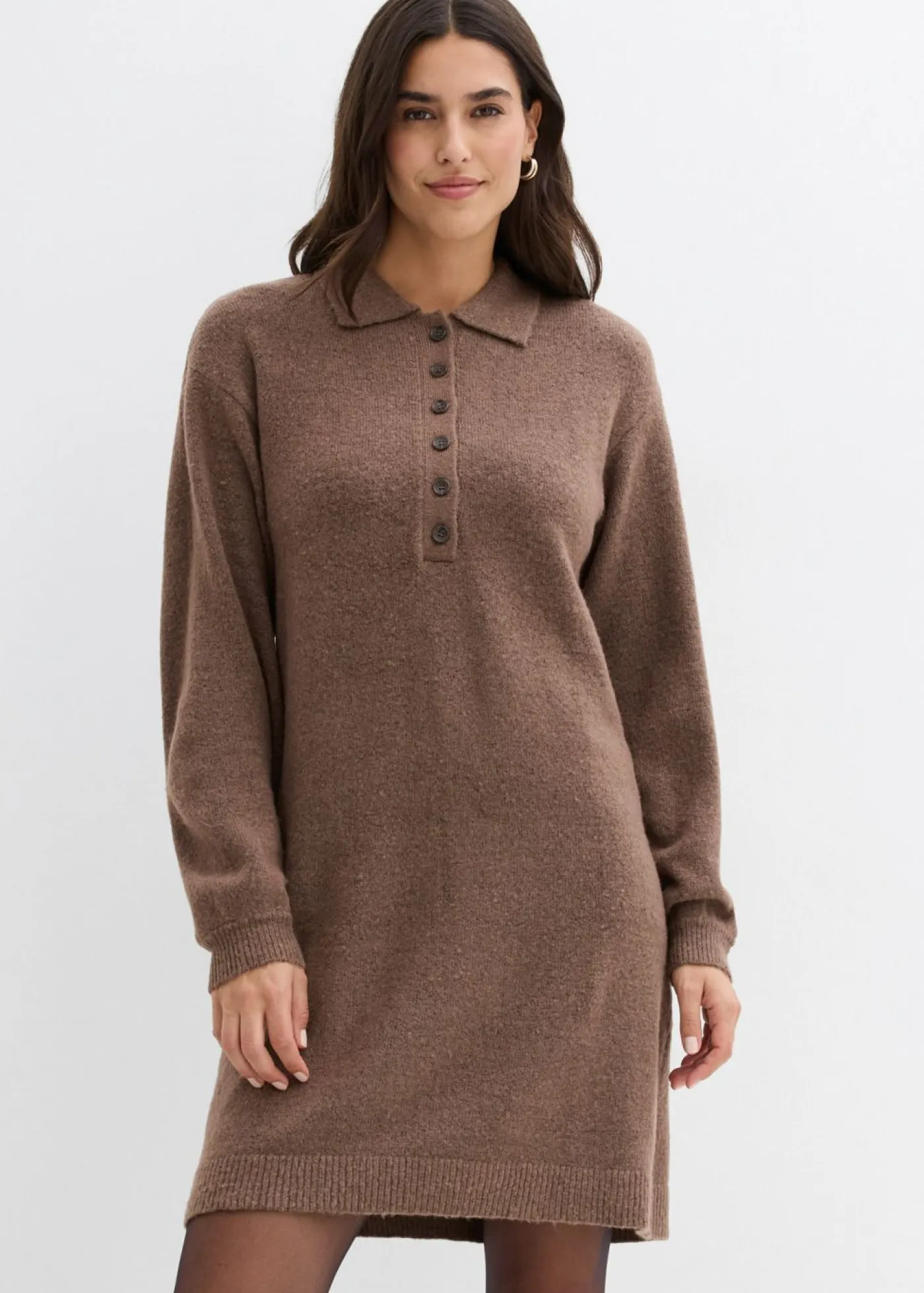 Mujer bonprix bonprix Vestido corto de punto con botones