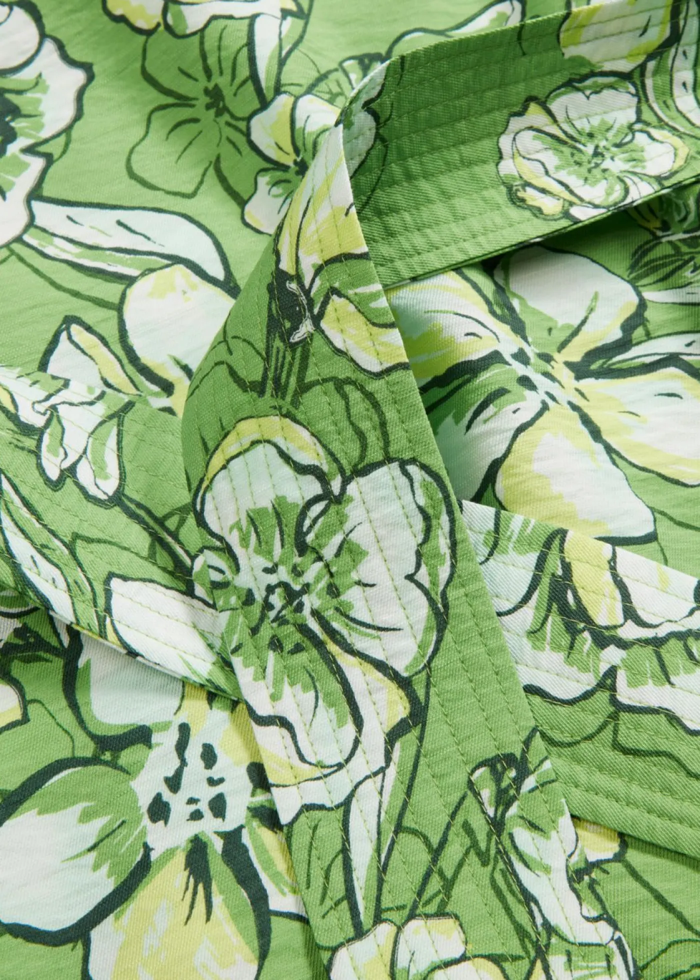 bonprix bonprix Vestidos>Vestido corto de suave mezcla de viscosa Verde trébol de flores