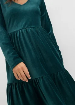 Mujer bonprix bonprix Vestido corto de terciopelo elástico