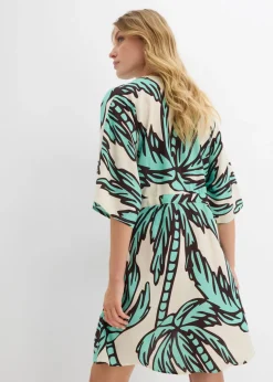 Mujer bonprix bonprix Vestido corto de viscosa fluida con mangas tipo kimono