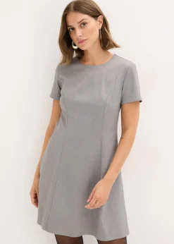 bonprix bonprix Vestidos>Vestido corto estilo skater gris moteado