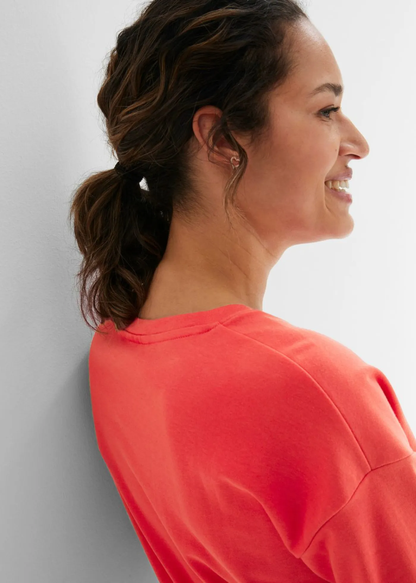 bonprix bonprix Básicos|Vestidos>Vestido de algodón rosa hibisco+negro