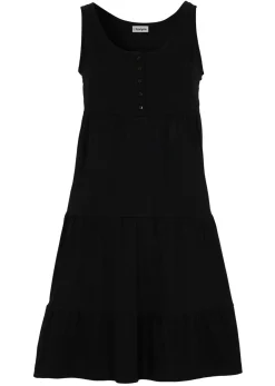 bonprix bonprix Vestidos>Vestido de algodón corto Negro