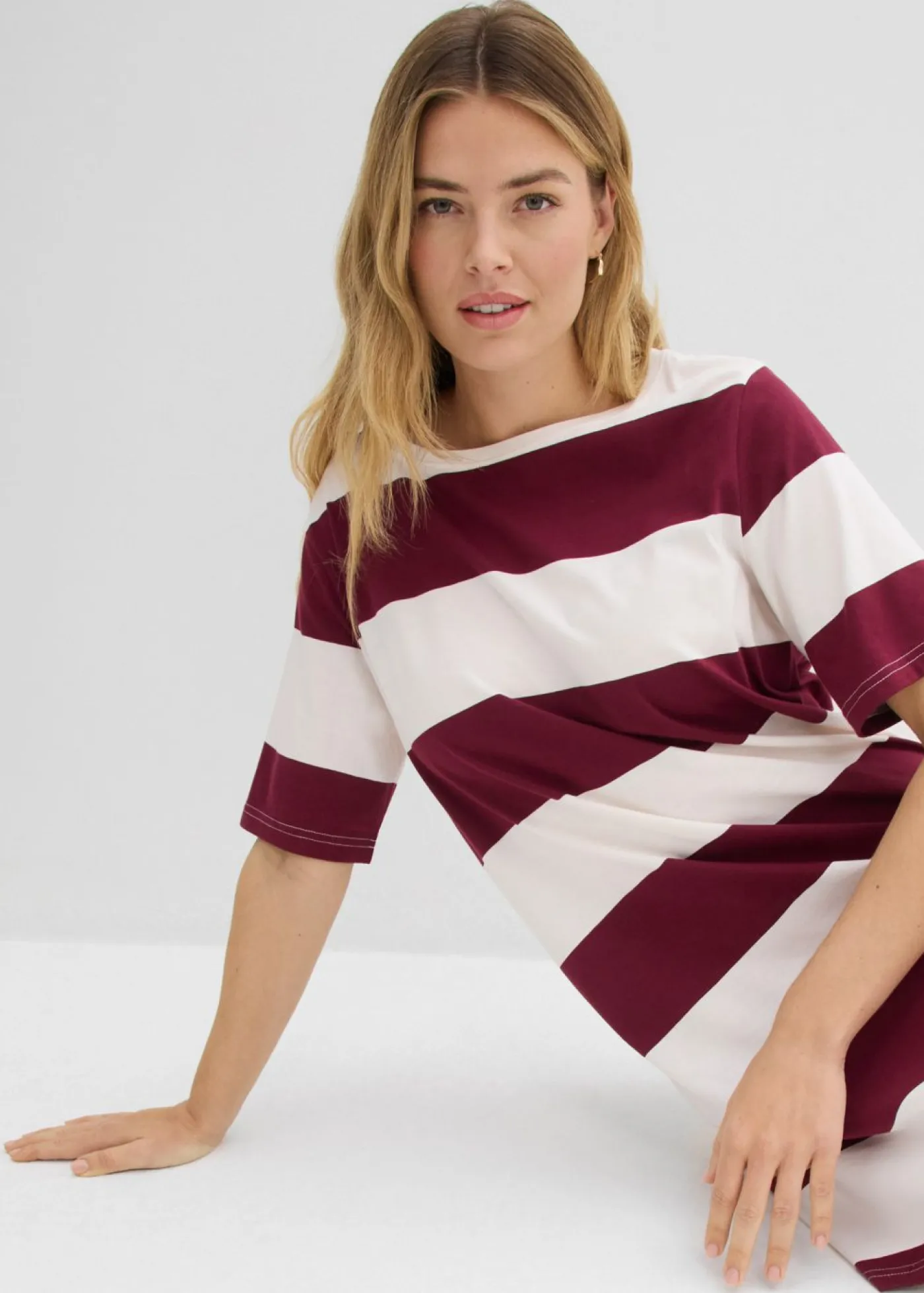 Mujer bonprix bonprix Vestido de algodón orgánico puro con corte boxy