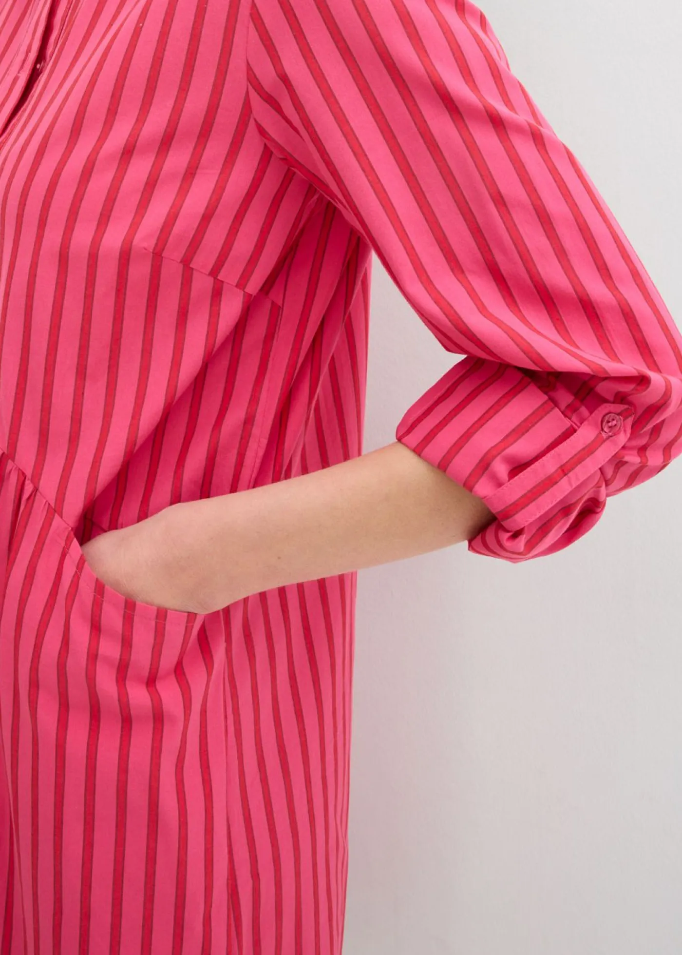 Mujer bonprix bonprix Vestido de algodón puro con cuello de camisa