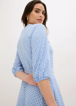 Mujer bonprix bonprix Vestido de blusa en jersey con cordón (2 piezas)