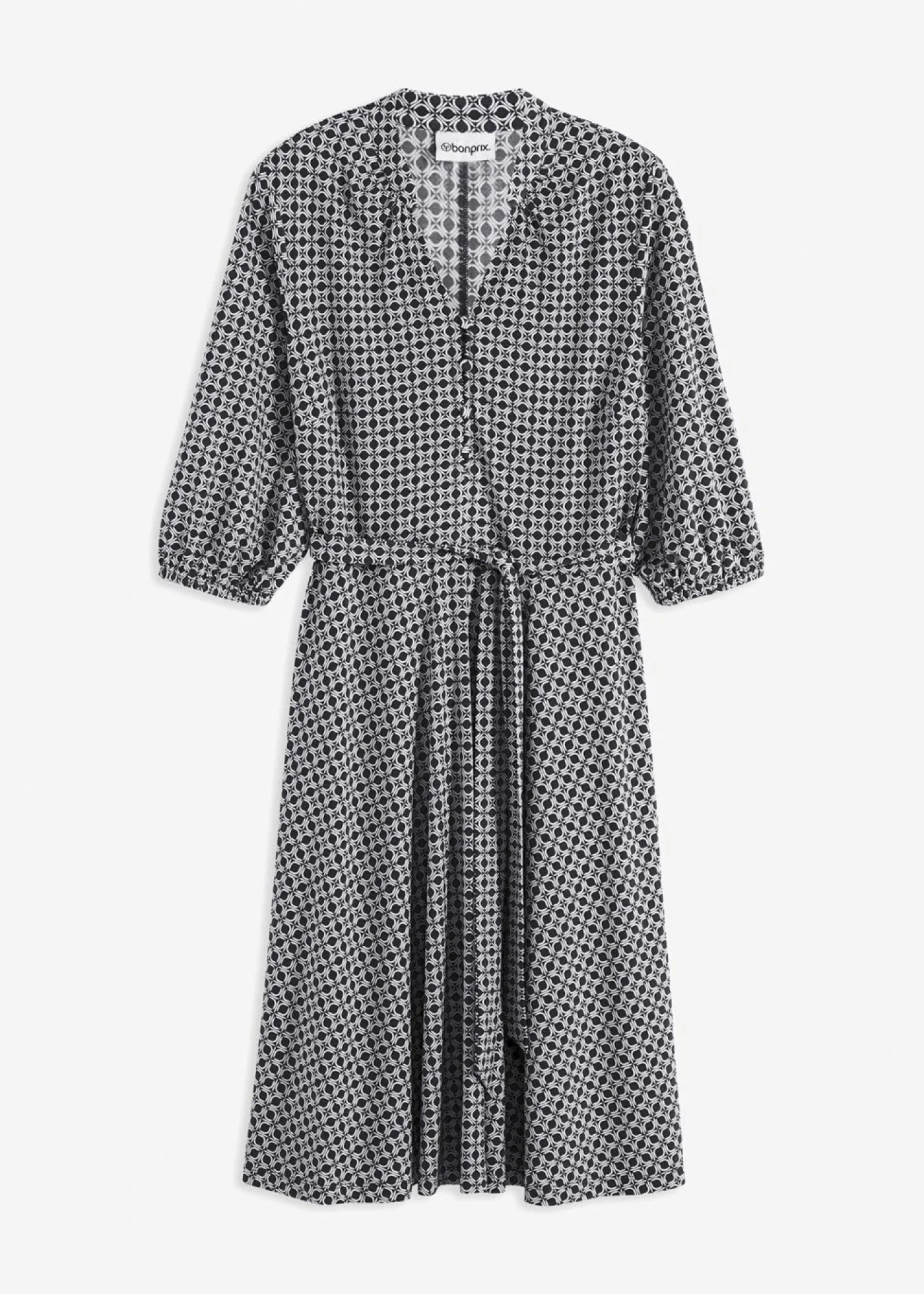 Mujer bonprix bonprix Vestido de blusa en jersey con cordón (2 piezas)