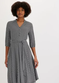 Mujer bonprix bonprix Vestido de blusa en jersey con cordón (2 piezas)