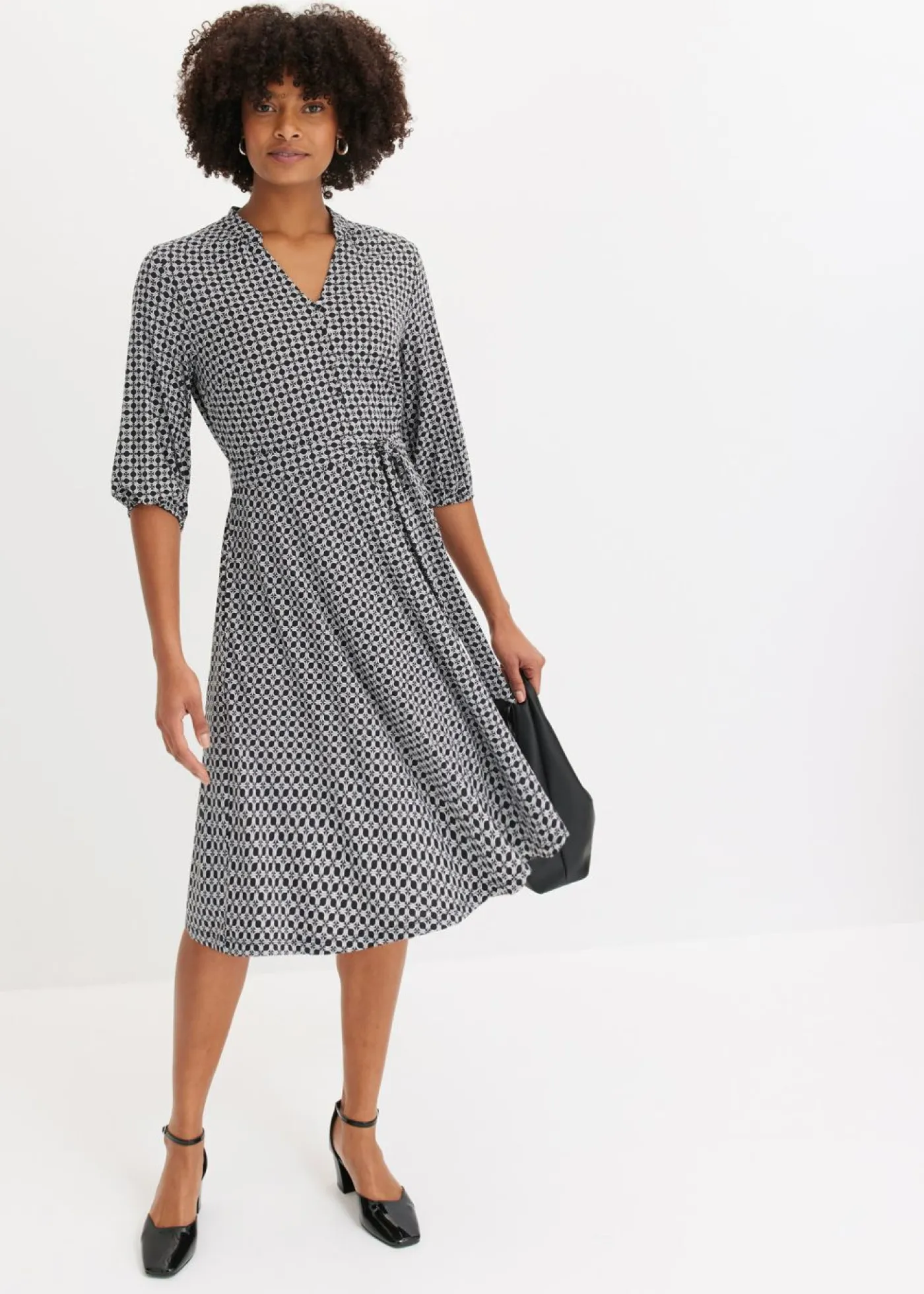 Mujer bonprix bonprix Vestido de blusa en jersey con cordón (2 piezas)