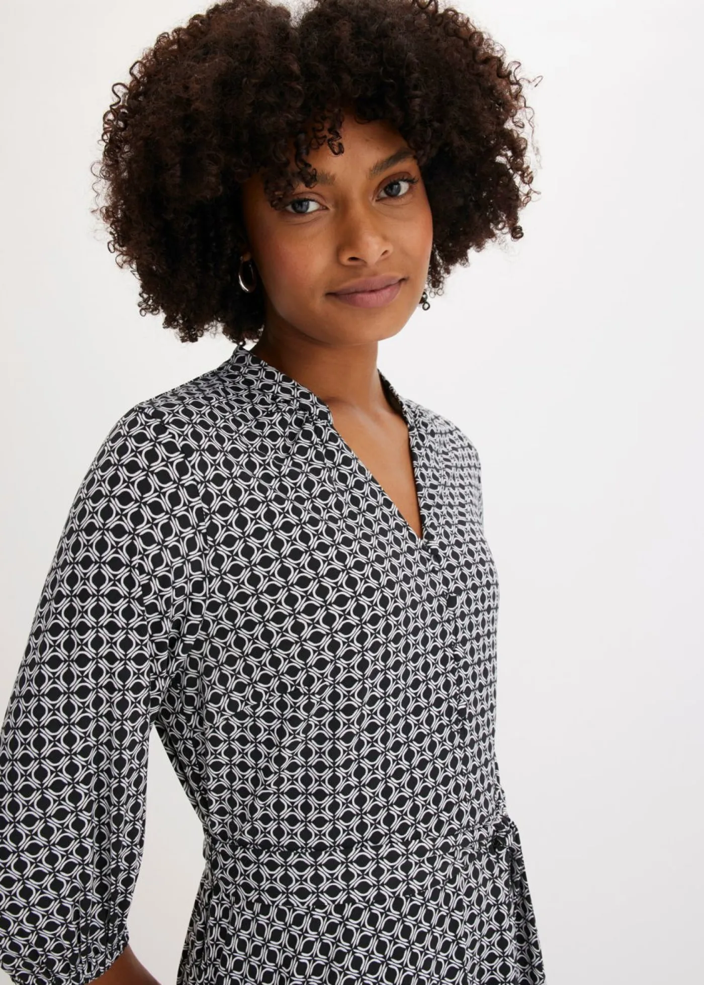 Mujer bonprix bonprix Vestido de blusa en jersey con cordón (2 piezas)