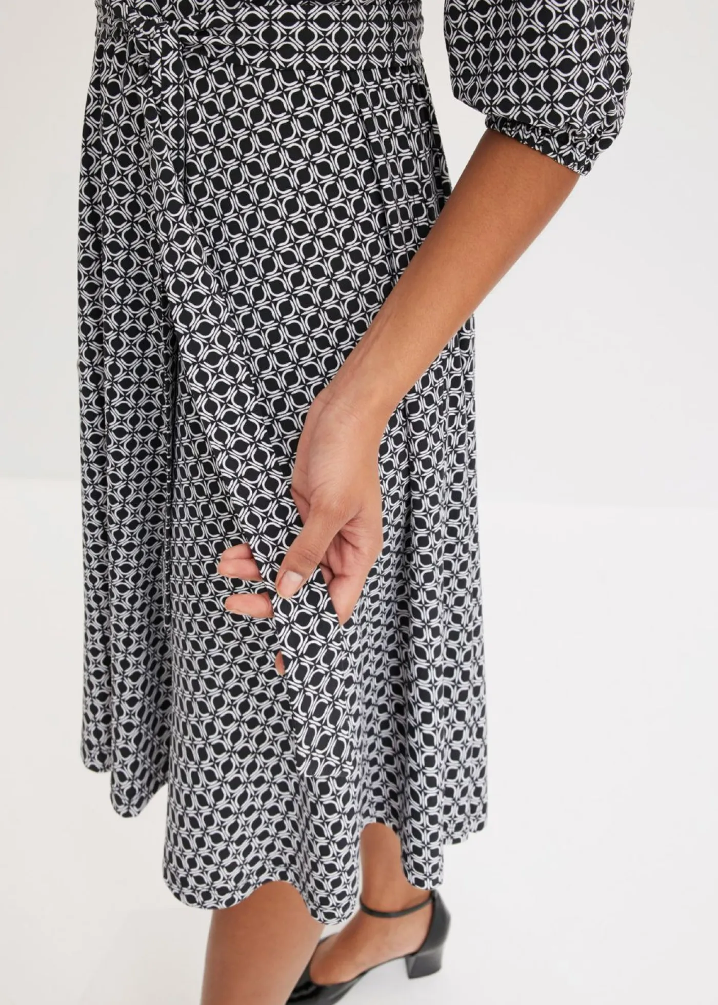 Mujer bonprix bonprix Vestido de blusa en jersey con cordón (2 piezas)