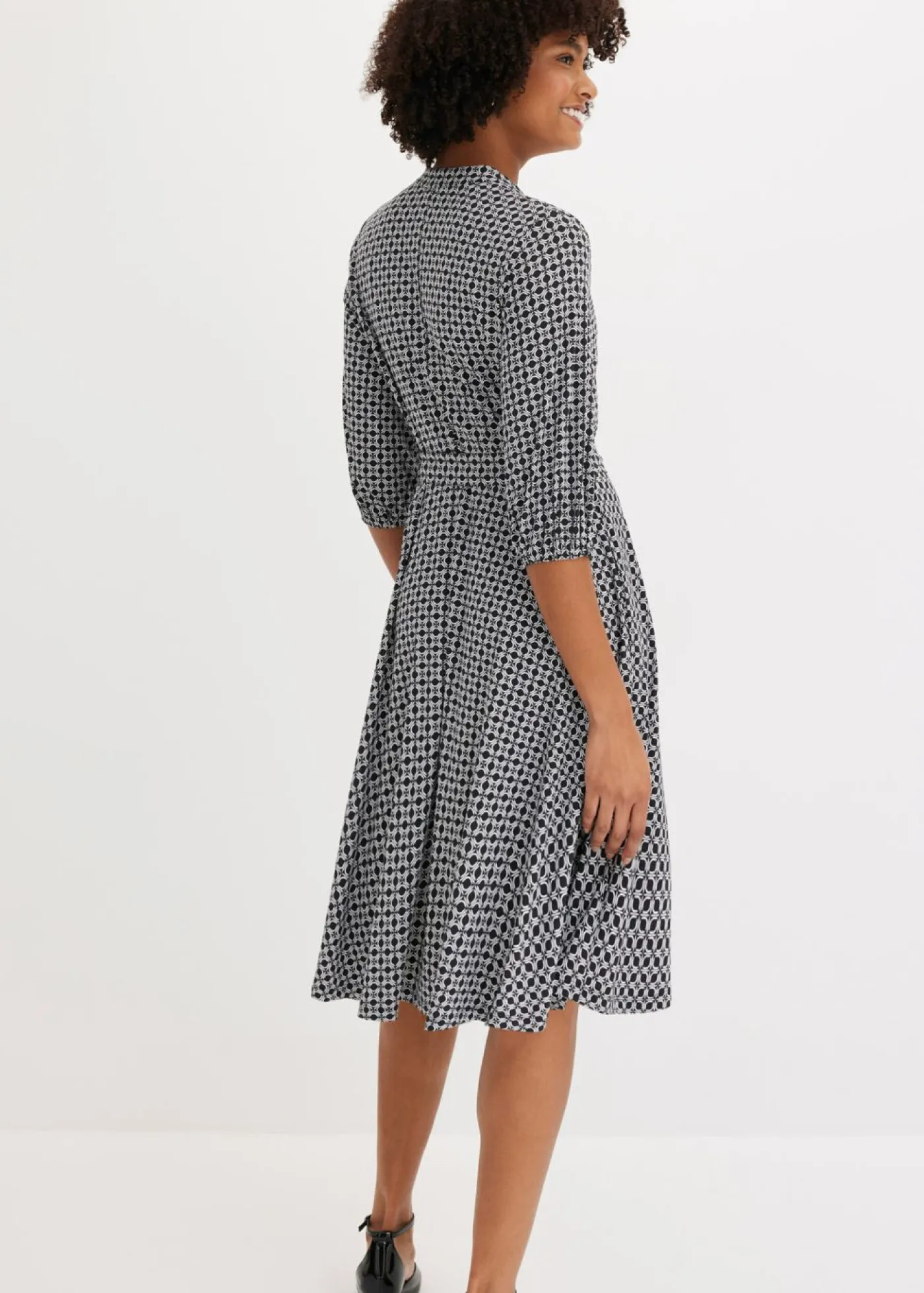 Mujer bonprix bonprix Vestido de blusa en jersey con cordón (2 piezas)