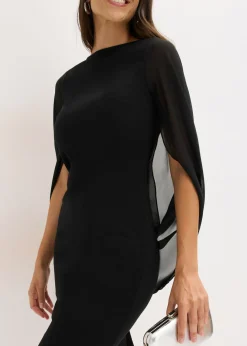 Mujer bonprix bonprix Vestido de cóctel con mangas de gasa