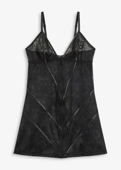 bonprix bonprix Lencería Sexy>Vestido de encaje con cremallera Negro