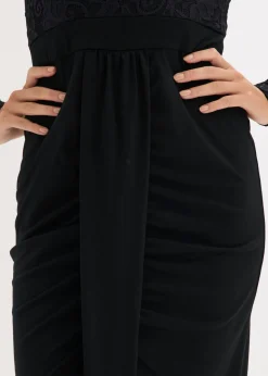 Mujer bonprix bonprix Vestido de encaje con drapeado