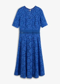 bonprix bonprix Vestidos|Ropa Elegante>Vestido de encaje con ganchillo Azul