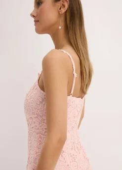 Mujer bonprix bonprix Vestido de encaje con tirantes decorados